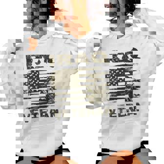 Iraq War Combat Veteran Military Soldier Women's Hoodie | Mazezy