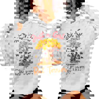 Just A Girl Who Loves Fall And Rat Terrier Dog Mother Mommy Women's Hoodie | Mazezy