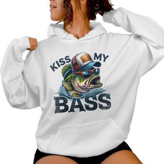 Kiss My-Bass Fishing Fisherman Men Women Hoodie - Thegiftio UK