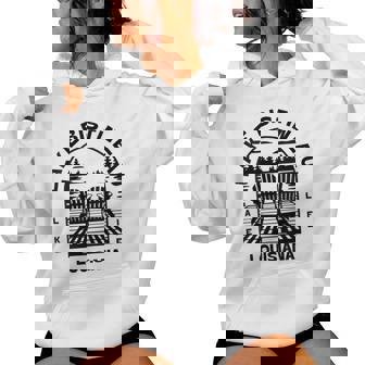 Lake Bistineau Louisiana Outdoors Vintage Women's Hoodie | Mazezy