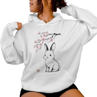 Lapin Lapin Cerisier Japonais Garçons Et Filles Sweat à capuche femme - Cadeauxyz