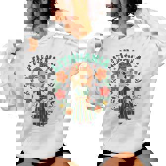 Lithuania Lithuanian Girl Traditional Dress Flowers Heritage Women's Hoodie | Mazezy