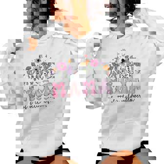 Mama Of The Little Wildflower Pink Floral Birthday Girl Women Hoodie - Monsterry