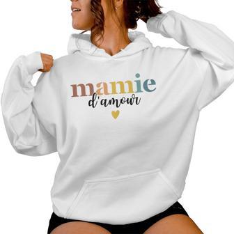 - Mamie D'amour Cadeau Fête Des Grand-Mères Sweat à capuche femme - Cadeauxyz