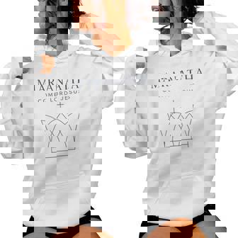 Maranatha Christian Modern Minimalist Women Hoodie - Monsterry