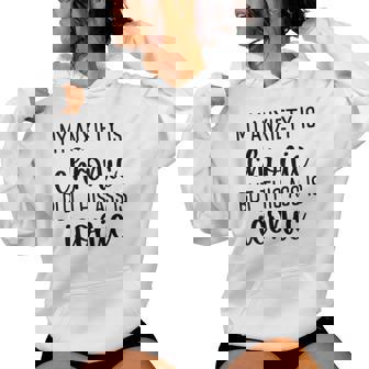 Mi Ansiedad Es Crónica Pero Este Culo Es Icónico Divertido Entrenamiento In Mangas Sudadera con capucha para mujer - Regaloses