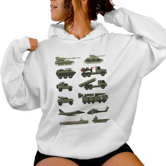 Military Vehicles Military Boy And Girl Tank Lover Women Hoodie - Thegiftio UK