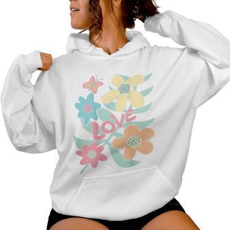 Motif Fleurs Bohème Pour Filles Dos Sweat à capuche femme - Cadeauxyz