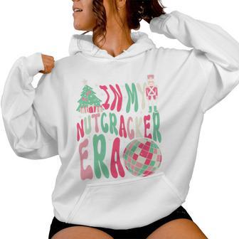 In My Nutcracker Era Cute Groovy Xmas Tri-Blend Women Hoodie - Thegiftio UK