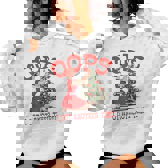 Oops I Got Another Tree Christmas Holliday Vintage Girl Women's Hoodie | Mazezy