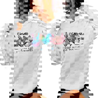 Peace Love Axolotls Cute And Colorful Galaxy Axolotl Women Women Hoodie - Thegiftio