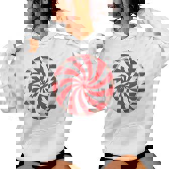 Peppermint Candy Christmas Holiday Women Hoodie - Thegiftio