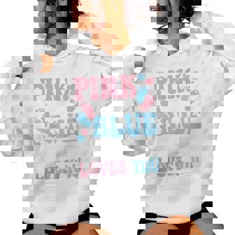 Pink Or Blue Mommy Loves You Cute Gender Reveal Mom Women Women Hoodie - Thegiftio