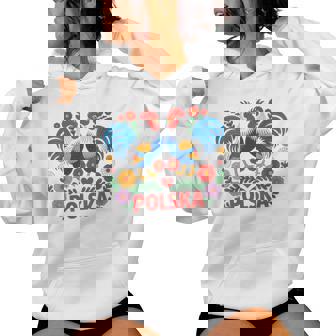 Polska Woman Polish Folk Art Floral Poland Heritage Women's Hoodie | Mazezy