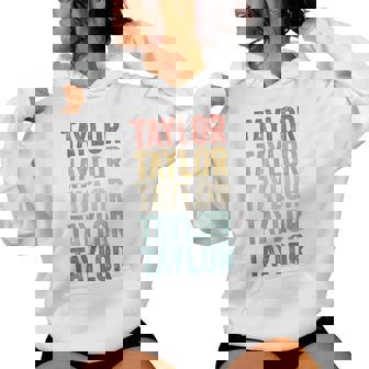 Prénom Rétro Enfants Fans Hommes S Taylor Sweat à capuche femme - Cadeauxyz