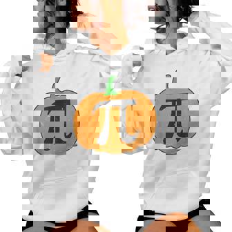 Pumpkin Pie Math Costume Pumpkin Pi Math Teacher Halloween Women Hoodie - Thegiftio