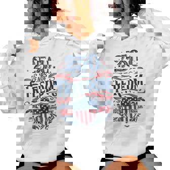 Retro 250 Years American 1776 2026 250Th Usa Years Women Women Hoodie - Monsterry