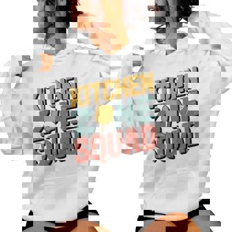 Retro Faded Pickleball Humor Kitchen Zone Squad Tri-Blend Women Hoodie | Mazezy