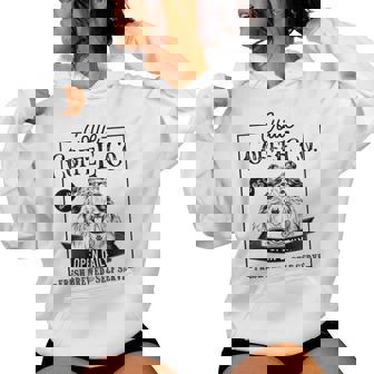 Retro Rough Collie Coffee Dog Mom Coffee Lover Women Hoodie - Thegiftio