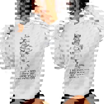 I Have To Say Weird Stuff Or You'll Die Frog Nurse Women Hoodie - Monsterry