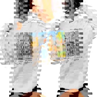 Sibiu Romania Traveling Trip Brushstroke Souvenir Vacation Women's Hoodie | Mazezy