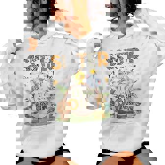 Sister Of The Wild One First Birthday Boy Jungle Safari Women Hoodie - Thegiftio