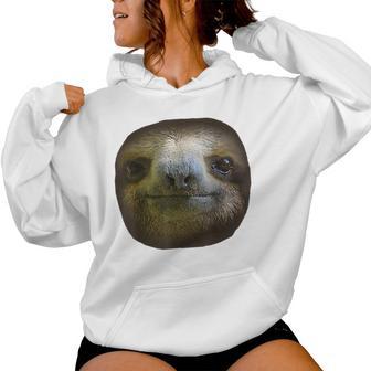 Sloth Face Sloths Costume Women Hoodie - Thegiftio UK