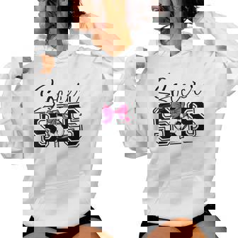 Soccer Sister Heart Big Sister Little Swing Women Hoodie - Thegiftio