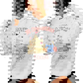 St Augustine Florida Beach Whimsy Sand Castle Crab Nautical Women's Hoodie | Mazezy