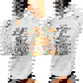 Lets Taco Bout Reading Back To School Science Teacher Groovy Women Hoodie - Thegiftio