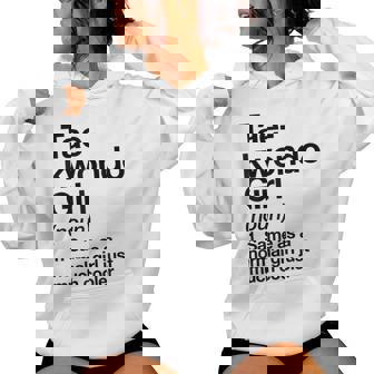 Taekwondo Girl Definition & Sassy Sports Martial Arts Women's Hoodie | Mazezy