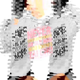 Tai Chi Never Underestimate An Old Man Tai Chi Grandpa Women's Hoodie | Mazezy