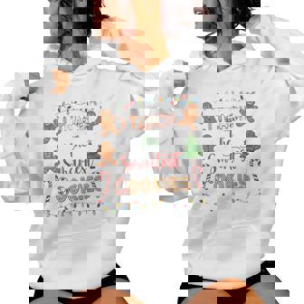 I Teach The Smartest Cookies Gingerbread Christmas Teacher Tri-Blend Women Hoodie | Mazezy