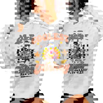 Thanksgiving Coolest Turkey At The Table Dinner Girl Toddler Women Hoodie | Mazezy