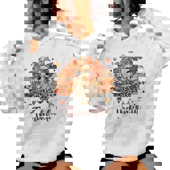 Thanksgiving Thankful Turkey Patchwork Plaid Quilting Women Tank Top Women's Hoodie | Mazezy