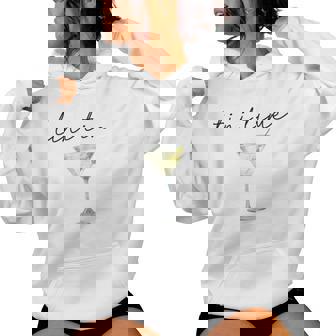 Tini Time Martini Drinking Cocktail Graphic Women Hoodie | Seseable UK