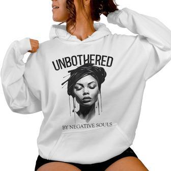 Unbothered By Negative Souls Black Queen Junenth Women Hoodie - Thegiftio UK