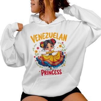 Venezuelan Princess Cute Folk Dress Venezuela Girl Women Hoodie - Thegiftio UK