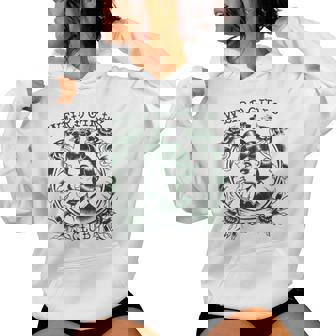 Weird Girls Club Retro Gothic Floral Alt Girl Women Hoodie | Seseable CA