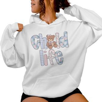 Women Child Life Specialist CLS Coquette Preppy Work Women's Hoodie | Mazezy