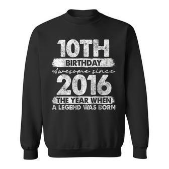 10 Year Old Vintage 2016 Limited Edition 10Th Birthday Sweatshirt - Thegiftio UK