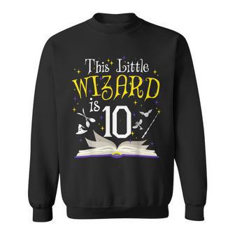 10Th B-Day Magic Wizard 10 Year Old Birthday Matching Family Sweatshirt | Mazezy