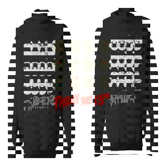 13日の金曜日 ハロウィン デザインマスク 長袖tシャツ スウェットシャツ - Kawaiitshirt