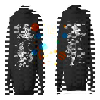 14 Years Old Space Astronaut Astronomy 14th Birthday Party Sweatshirt Unisex | Mazezy