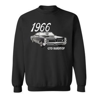 1966 66 Gto Classic Car Old School Muscle Yellow Car Sweatshirt - Thegiftio UK
