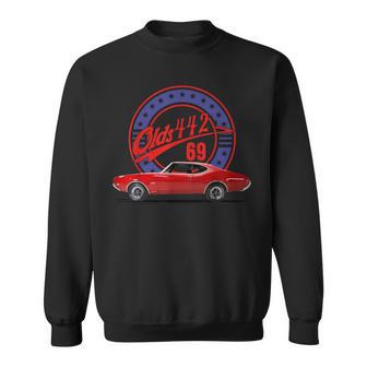 1969 69 Olds 442 Muscle Car Sweatshirt - Thegiftio UK