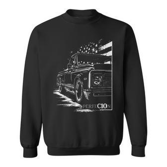 1970-1972 C10 Custom Truck Perfection C10 Truck Silhouette Sweatshirt - Thegiftio