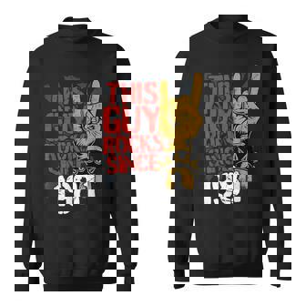 1981Intage Anniversaire Classic Rock Musique Hommes Cadeau Sweater e - Cadeauxyz