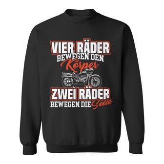 2 Räder Bewegen Dieeele Motorrad Biker Sweatshirt - Geschenkecke