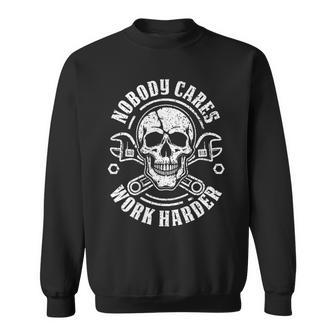 2-Side No One Owes You Shit Work Harder Motivational Sweatshirt - Thegiftio UK